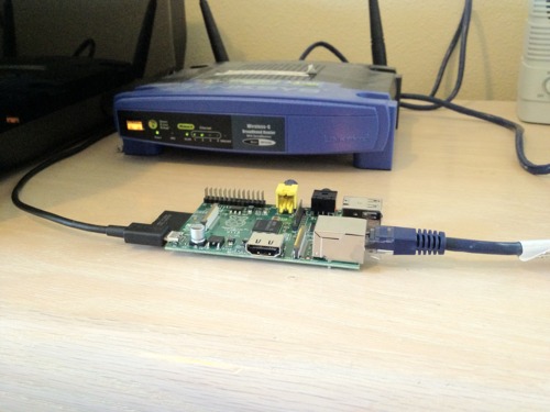 Raspberry Pi Attached to My Router