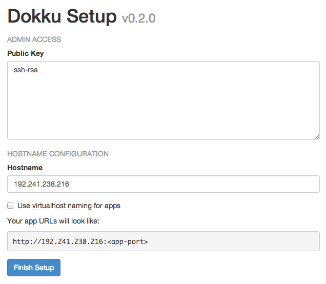 Dokku Setup