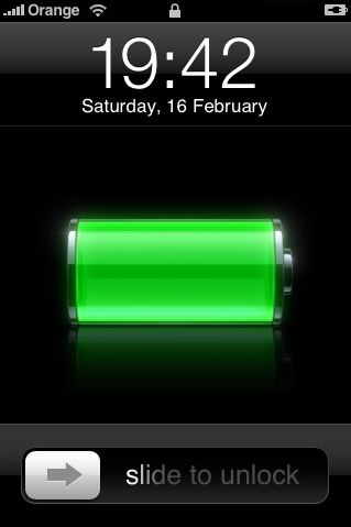 iOS 6 and previous, Lock Screen