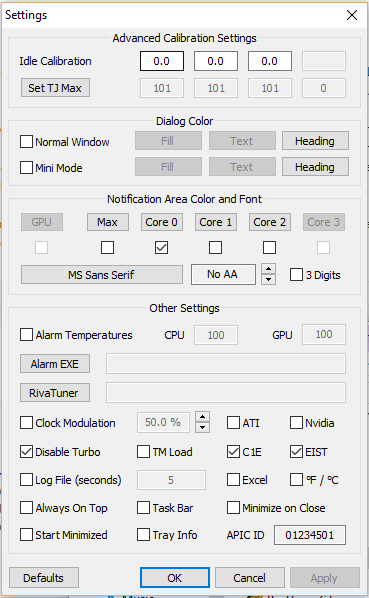 RealTemp reported that EIST was enabled.